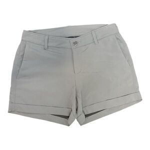 FREE FLY Ladies Gray Bamboo Cuffed Performance Shorts SMALL Athletic Stretch